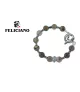 PULSERA PIEDRA NATURAL Y PLATA