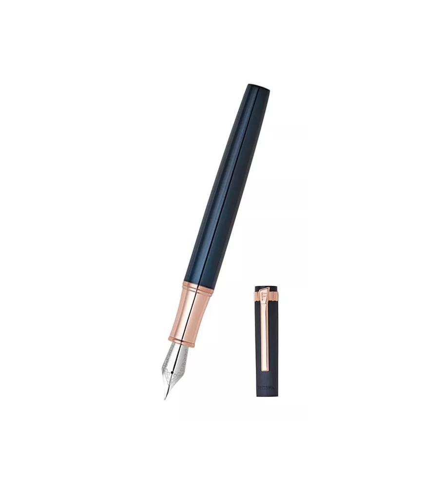 Pluma en color azul y oro rosa Festina Prestige .