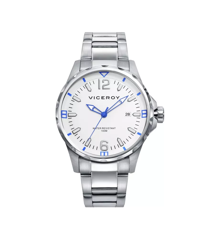 Reloj Viceroy hombre, cuarzo, analógico ,3 agujas y calendario.