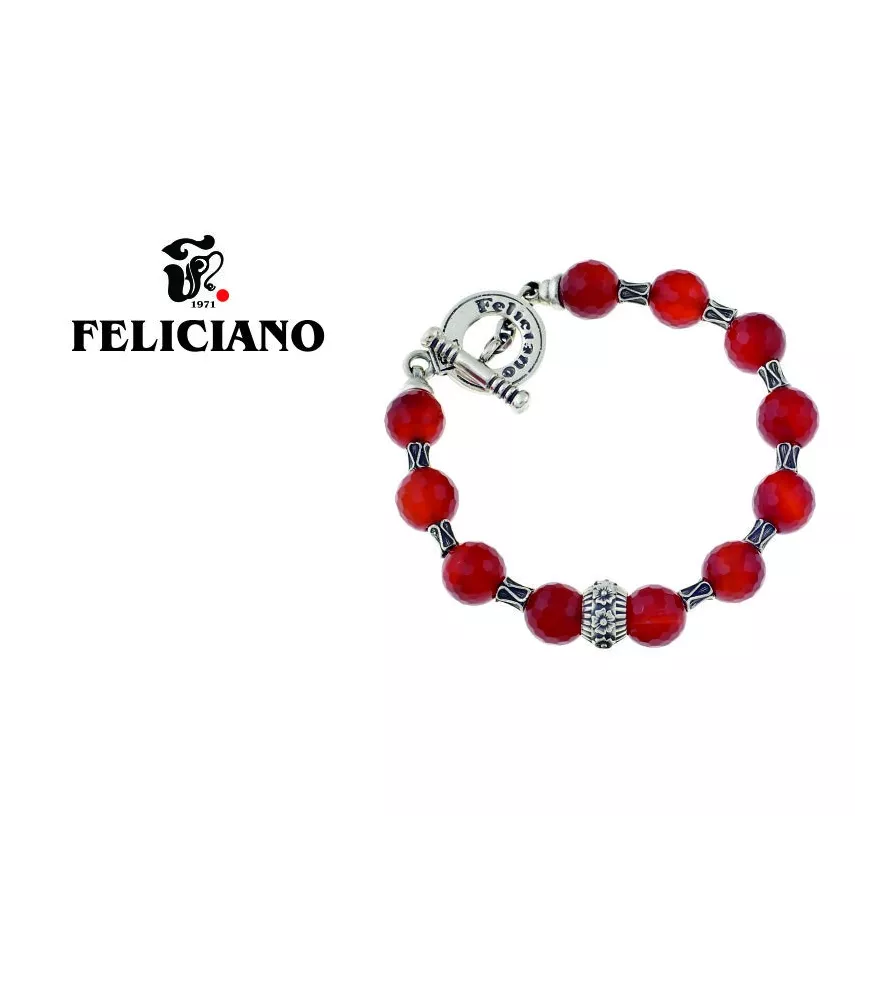 PULSERA PIEDRA NATURAL Y PLATA