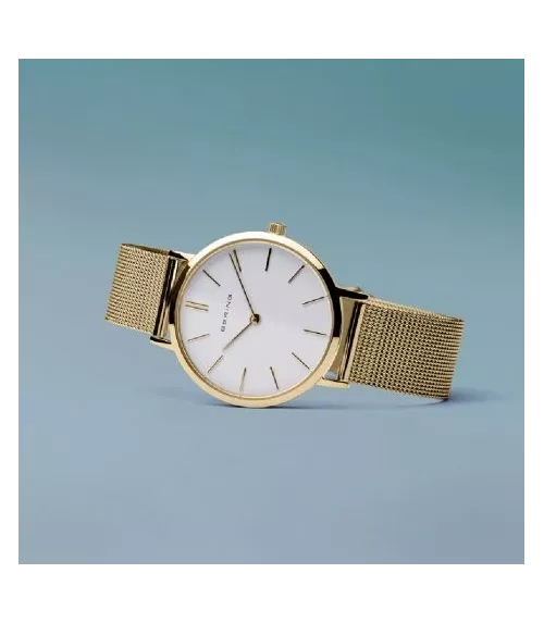 Reloj Bering mujer clásico y minimalista Oro puro 14134-331 