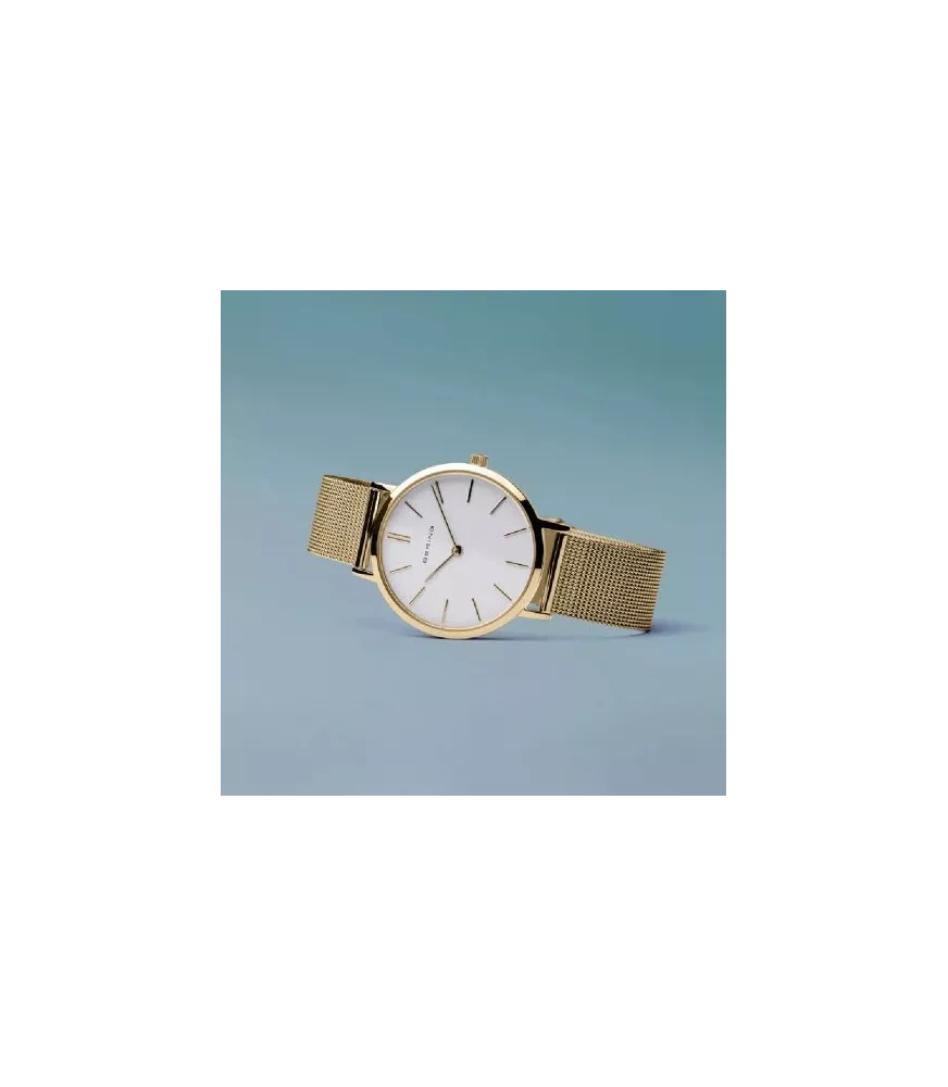 Reloj Bering mujer clásico y minimalista Oro puro 14134-331 