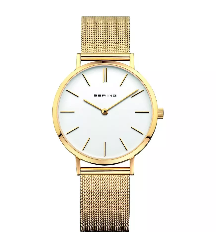 Reloj Bering mujer clásico y minimalista Oro puro 14134-331 