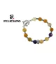 PULSERA PIEDRA NATURAL Y PLATA