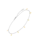 Tobillera Lotus Silver Anklets, estrellas, en plata 925 milésimas y plata chapada.