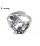 Anillo de plata y lapislázuli.