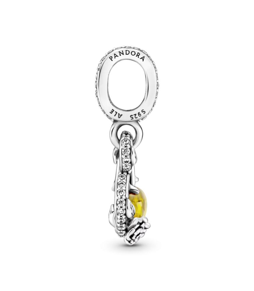 Charm Colgante en plata de ley Infinito & Rosa Bella de Disney