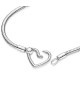 Pulsera Pandora Moments en plata de ley Cadena de Serpiente Cierre Corazón 