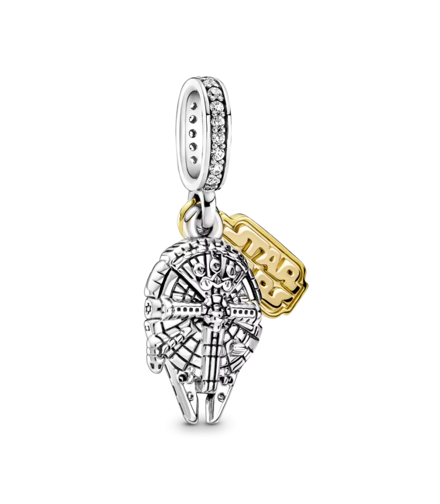Charm Colgante en plata de ley Halcón Milenario de Star Wars