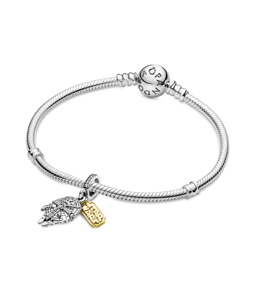 Charm Colgante en plata de ley Halcón Milenario de Star Wars