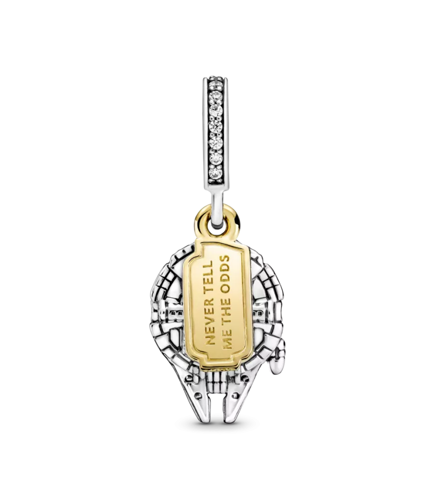 Charm Colgante en plata de ley Halcón Milenario de Star Wars