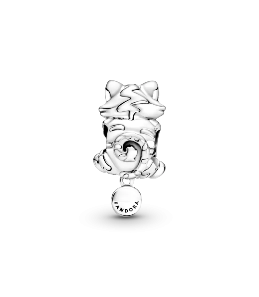 Charm en plata de ley Gatito & Ovillo de Lana