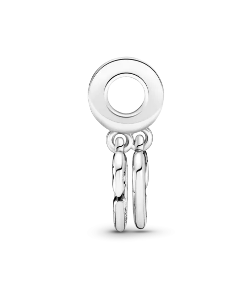  Charm Colgante en plata de ley Hermanas Unidas Corazones Divididos