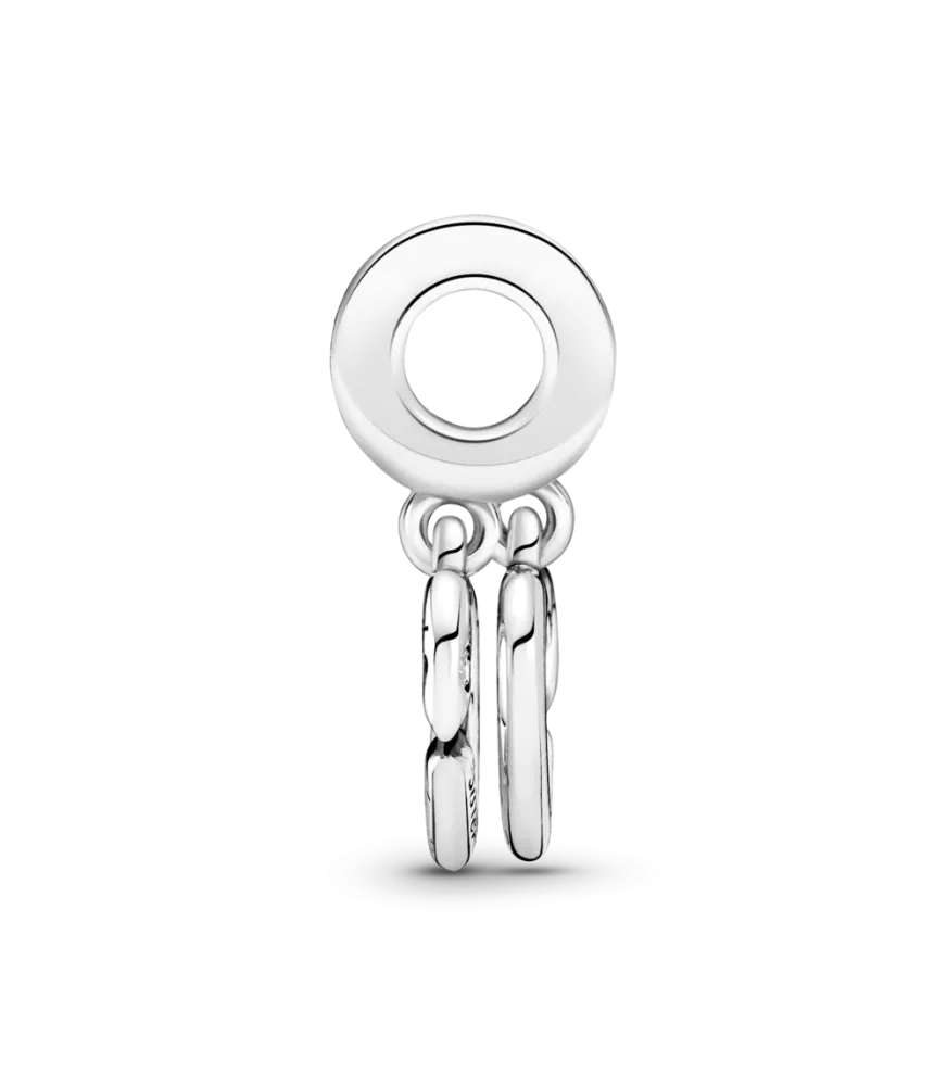  Charm Colgante en plata de ley Hermanas Unidas Corazones Divididos