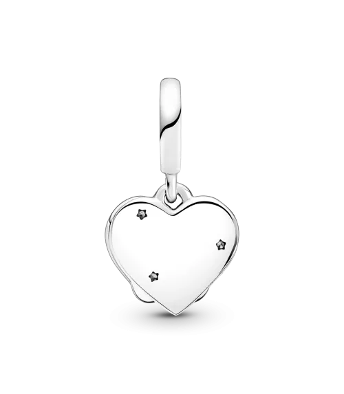 Charm Colgante en plata de ley Gatos & Corazones
