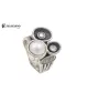 Anillo de plata, perla y circonitas.