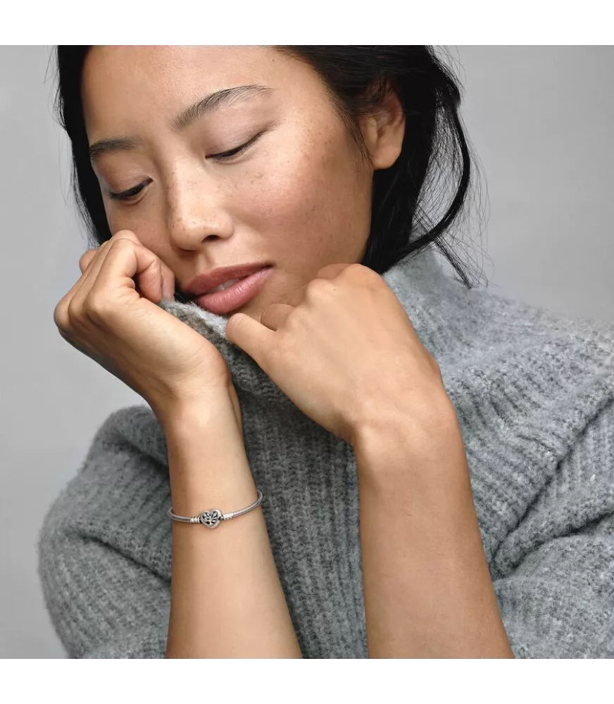 Pulsera moments plata Cierre de Corazón Familiar