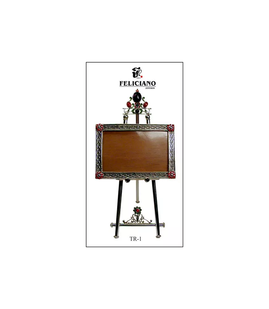 MARCO DE FOTOS TRIPODE PLATA