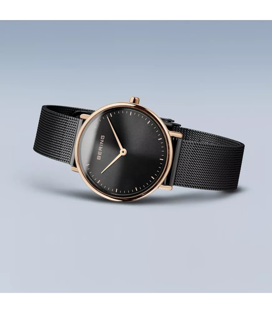 Reloj Bering Ultraslim negro 15729-166