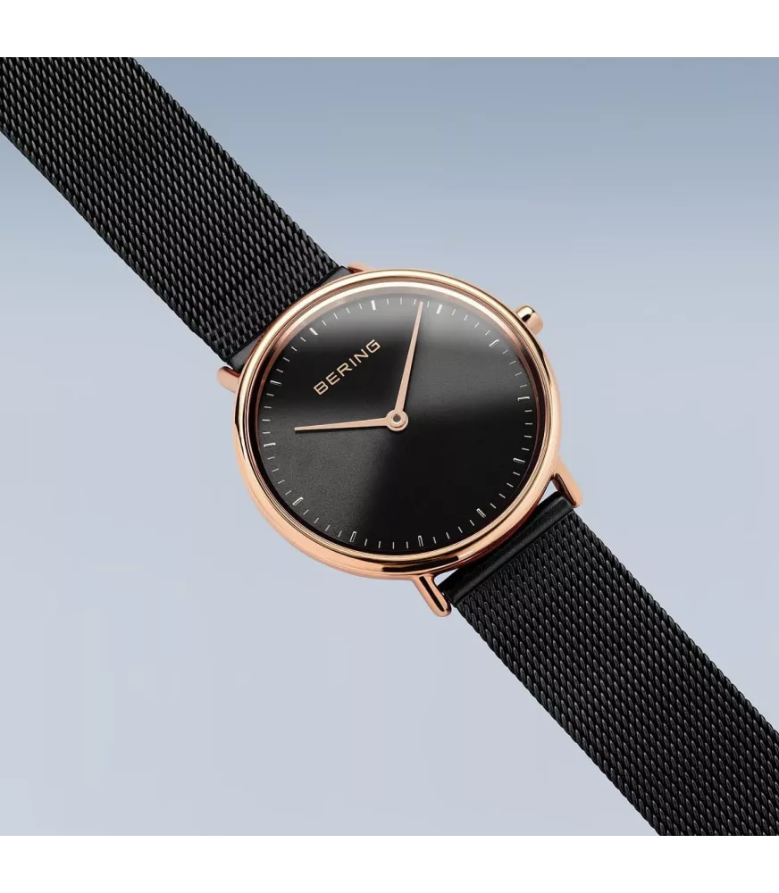Reloj Bering Ultraslim negro 15729-166