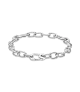Pulsera en plata de ley Cadena de Eslabones Cierre Mosquetón Pandora ME
