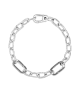 Pulsera en plata de ley Cadena de Eslabones Cierre Mosquetón Pandora ME