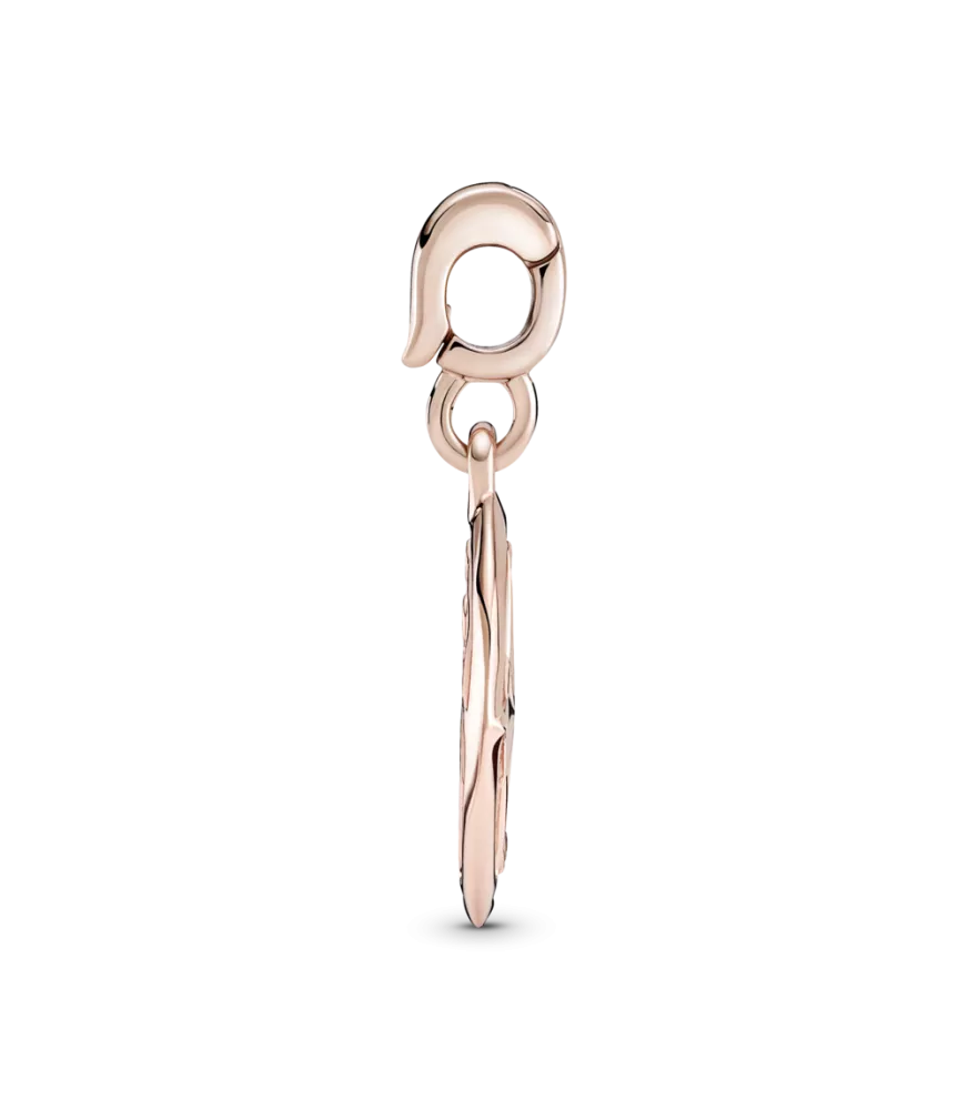 Medallón con recubrimiento en oro rosa de 14k Rayos de Vida Pandora ME