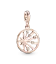 Medallón con recubrimiento en oro rosa de 14k Rayos de Vida Pandora ME