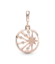 Medallón con recubrimiento en oro rosa de 14k Rayos de Vida Pandora ME