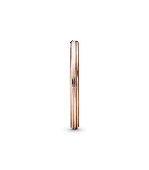 Anillo con recubrimiento en oro rosa de 14k Línea Pandora ME