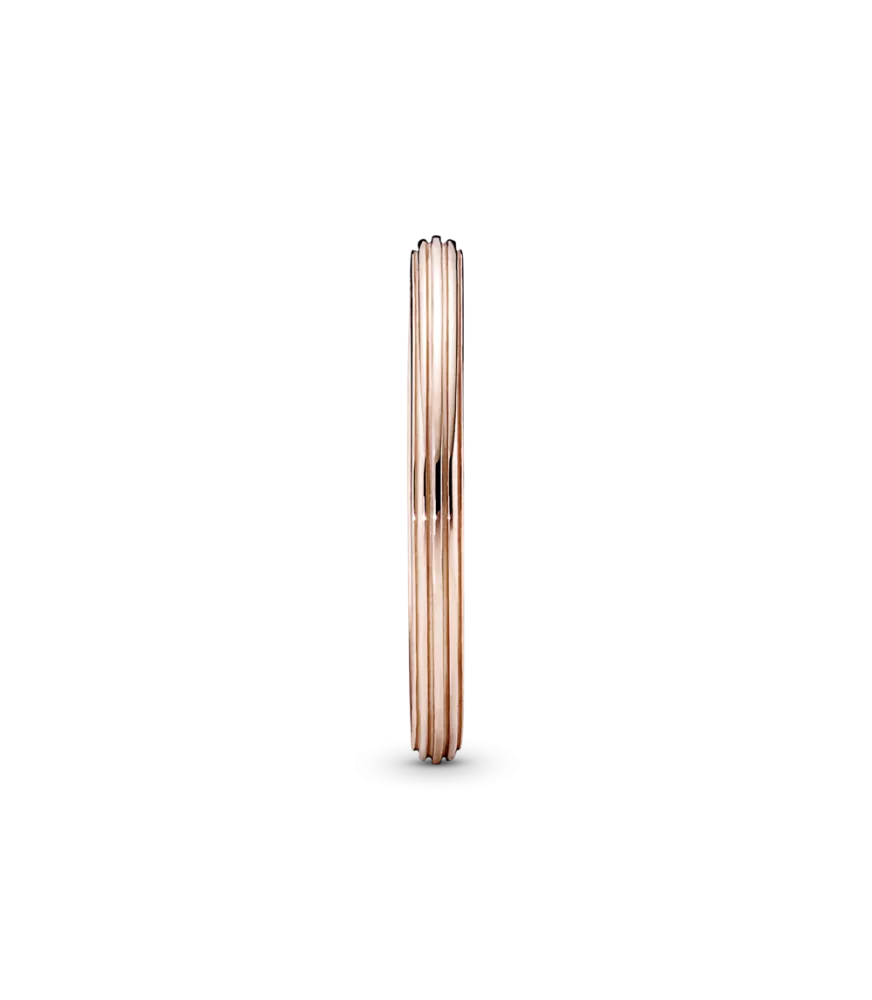 Anillo con recubrimiento en oro rosa de 14k Línea Pandora ME