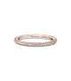 Anillo con recubrimiento en oro rosa de 14k en Pavé Brillante Pandora ME