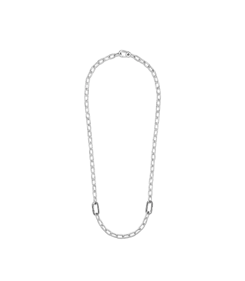 Collar de Eslabones en plata de ley Cierre Mosquetón Pandora ME