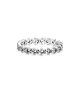 Anillo en plata de ley Banda de Estrellas Asimétricas
