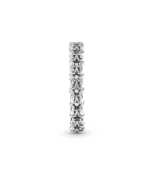 Anillo en plata de ley Banda de Estrellas Asimétricas