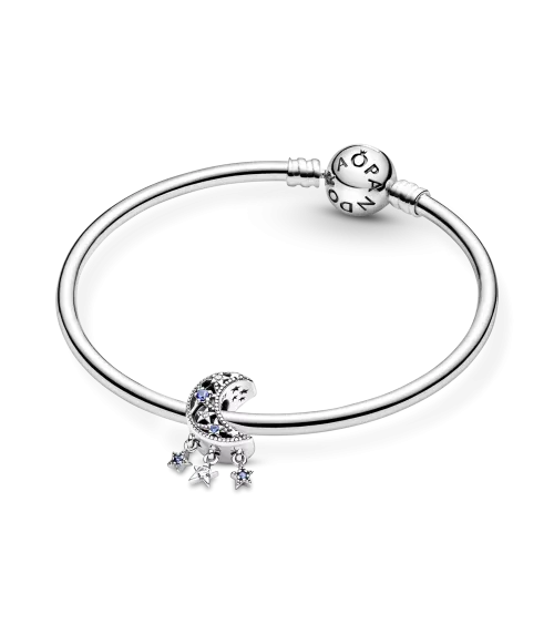 Charm en plata de ley Estrella & Luna Creciente