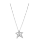 Collar en plata de ley Estrella Asimétrica en Pavé