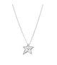 Collar en plata de ley Estrella Asimétrica en Pavé