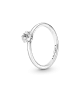 Anillo Solitario en plata de ley Estrella Brillante Celestial
