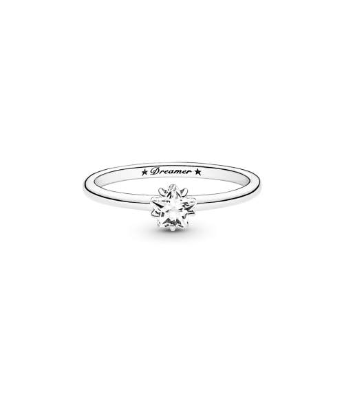 Anillo Solitario en plata de ley Estrella Brillante Celestial