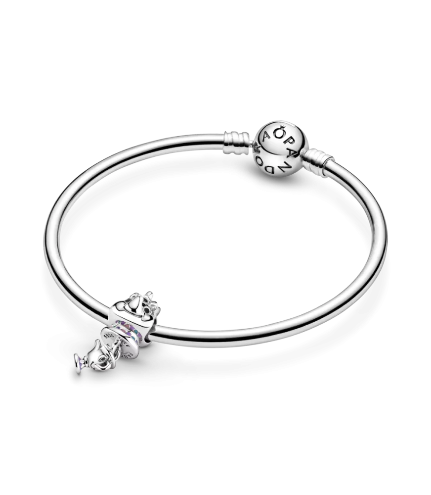 Charm Colgante en plata de ley Sra. Potts y Chip La Bella y la Bestia de Disney