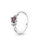 Anillo en plata de ley Rosa de la Bella y la Bestia de Disney
