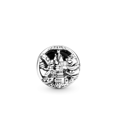 Charm en plata de ley La Bella y la Bestia de Disney