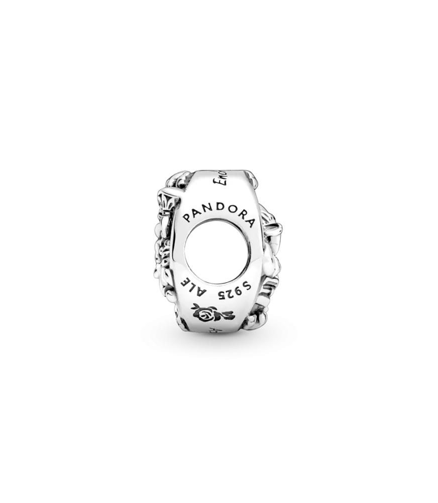 Charm en plata de ley La Bella y la Bestia de Disney