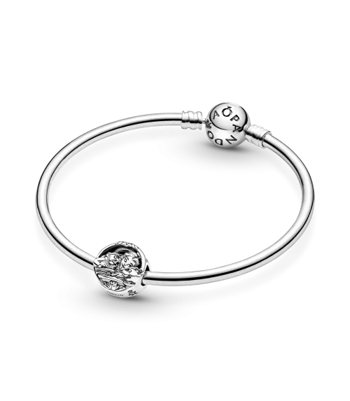 Charm en plata de ley La Bella y la Bestia de Disney