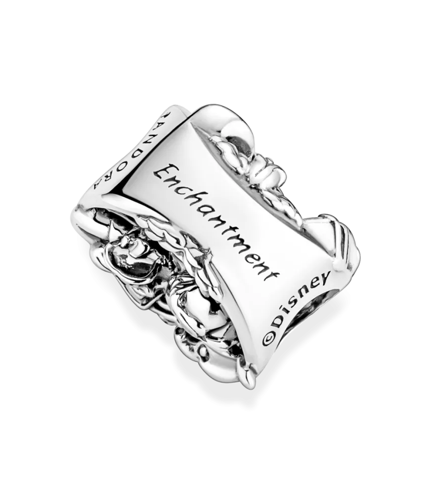 Charm en plata de ley La Bella y la Bestia de Disney