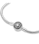 Pulsera en plata de ley Pandora Moments Cadena de Serpiente Halo