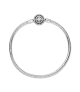Pulsera en plata de ley Pandora Moments Cadena de Serpiente Halo