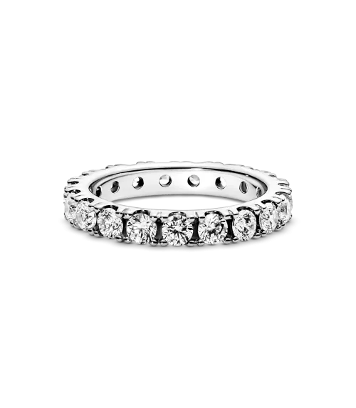 Anillo en plata de ley Eternity Brillante