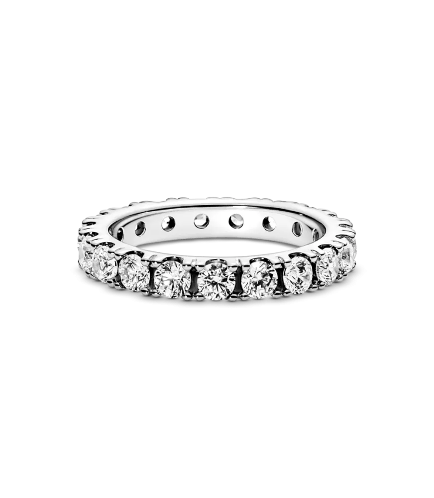 Anillo en plata de ley Eternity Brillante